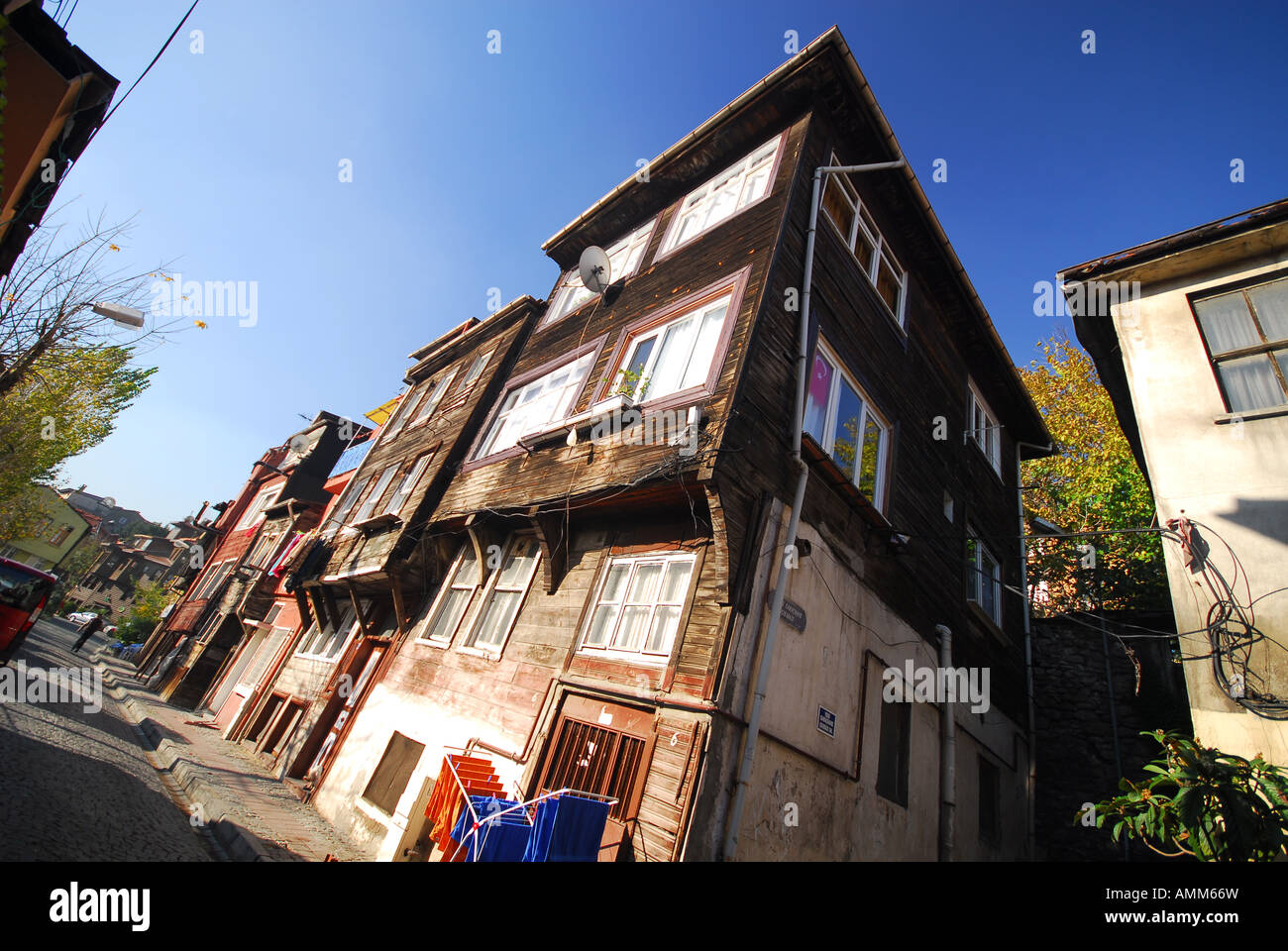 Istanbul Traditional Ottoman Houses In The Sultanahmet Streets Behind