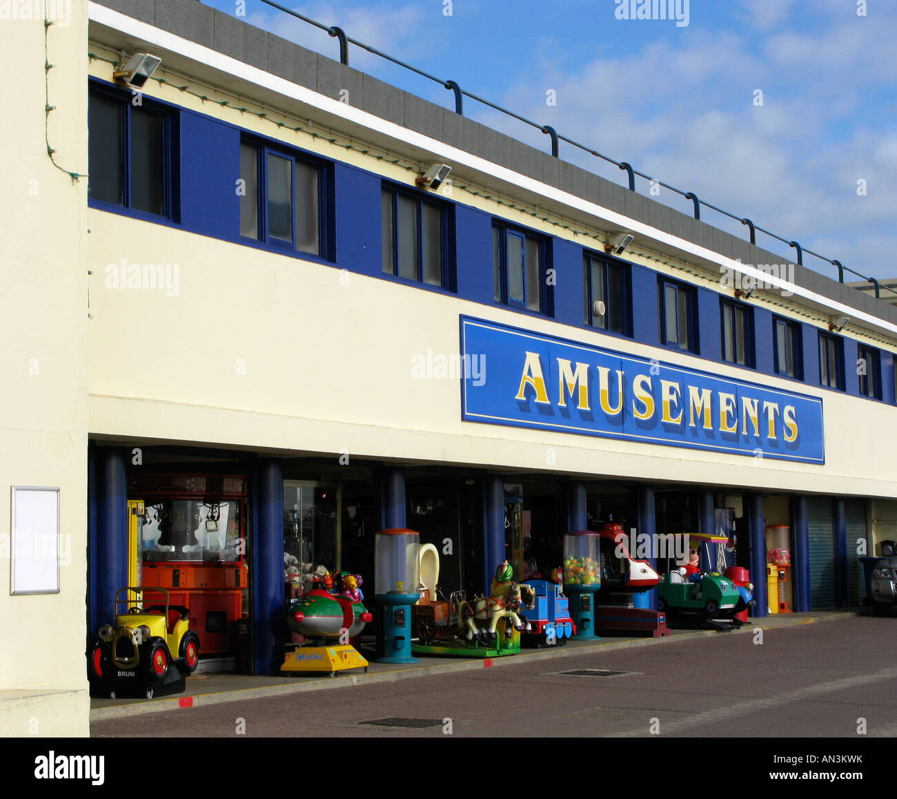 Amusements Arcade on Bournemouth Promenade, Dorset, UK Stock Photo