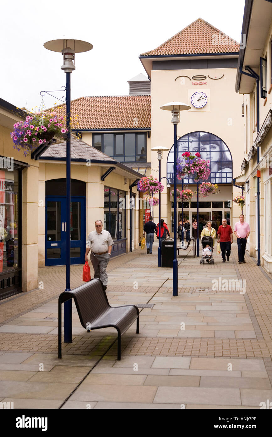UK Wiltshire Chippenham High Street Borough Parade in old Cheese Stock