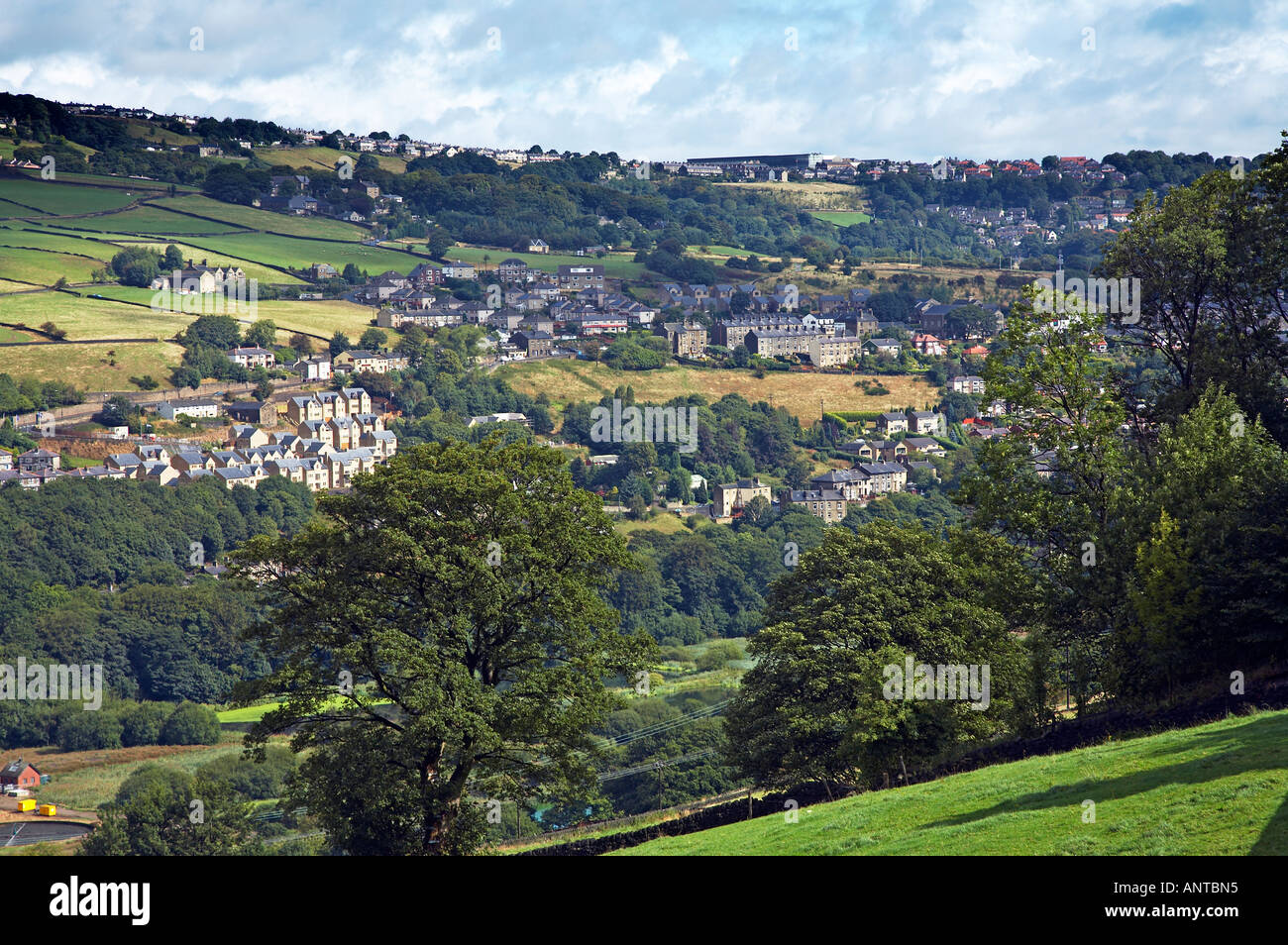 Calder Valley West Halifax West Yorkshire Stock Photo, Royalty Free