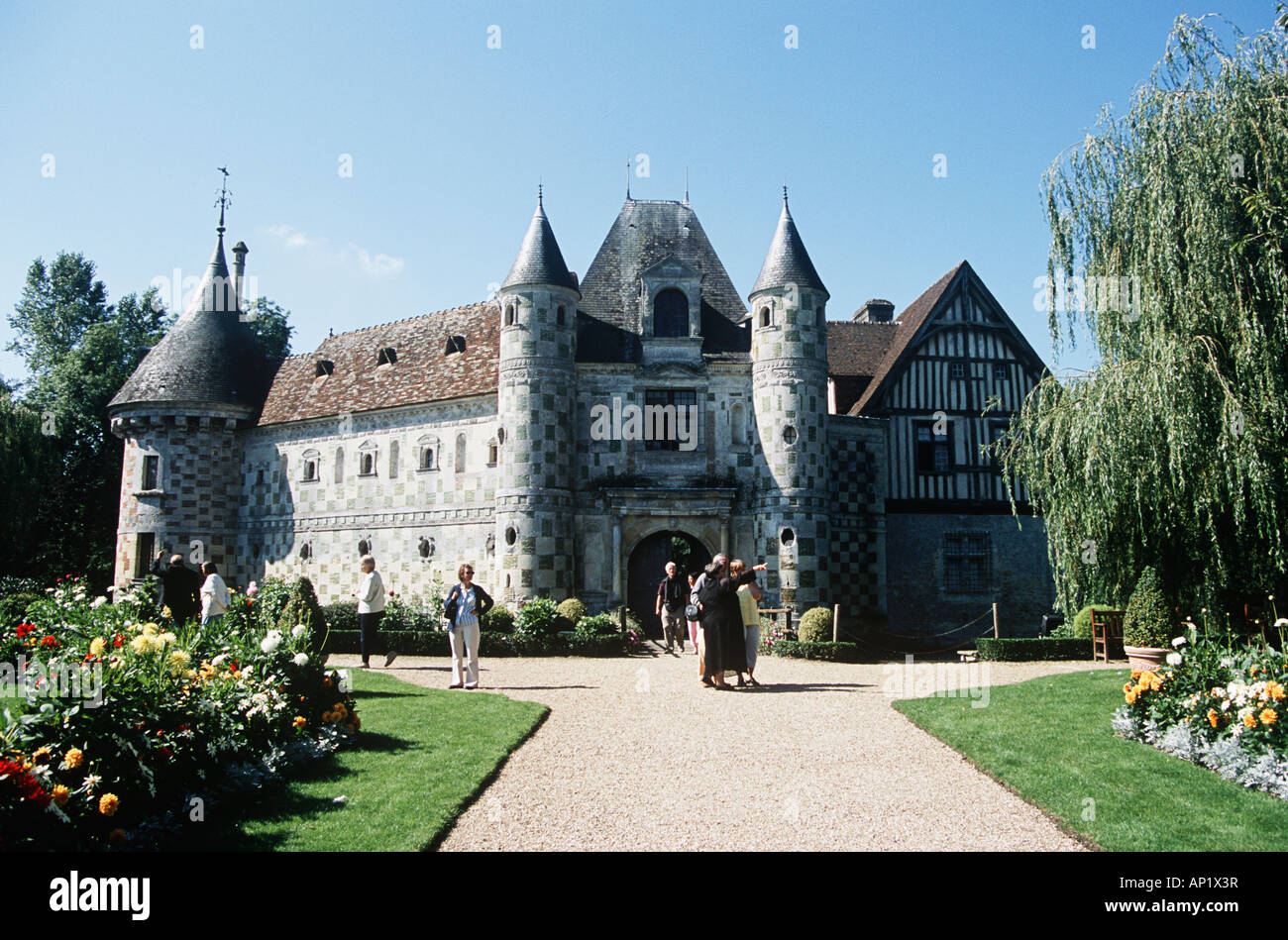 Chateau de StGermaindeLivet, Lisieux, Normandy, France Stock Photo