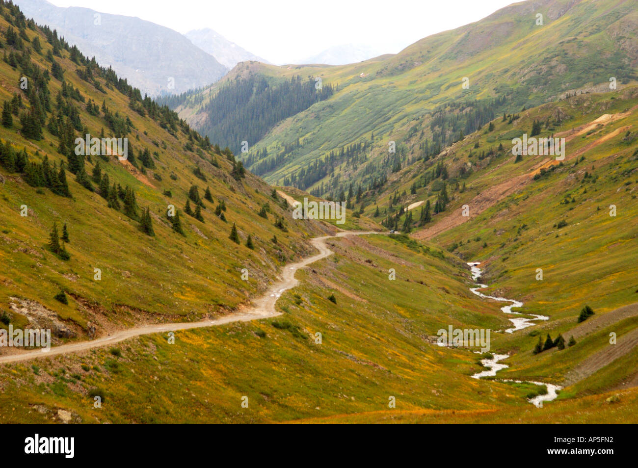 USA, Colorado, Lake City, Alpine Loop Scenic Byway in San Juan Stock Photo, Royalty Free Image