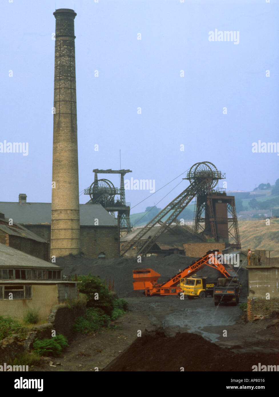 Wales Rhondda valley coal mine Stock Photo, Royalty Free Image 1474581