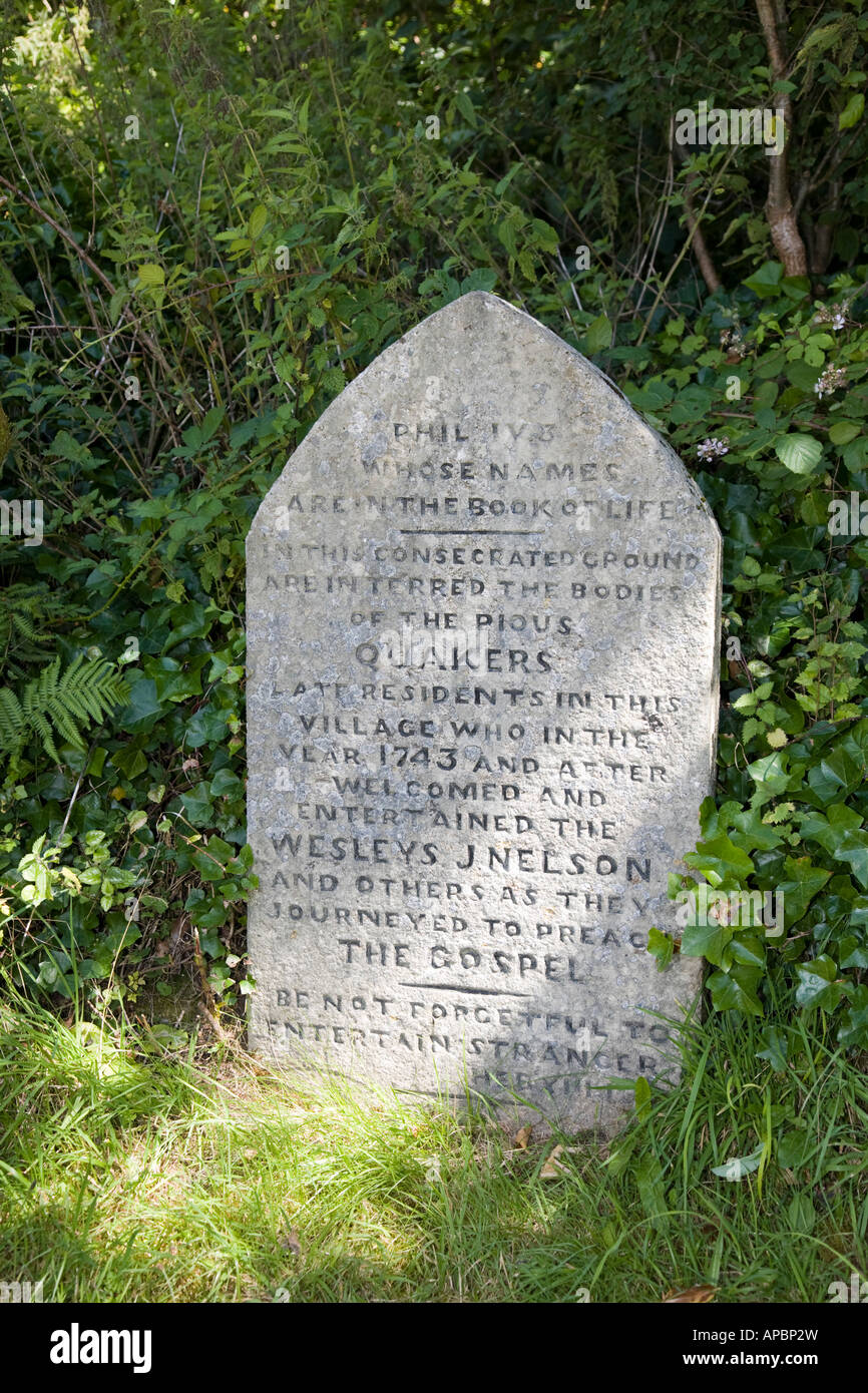 Quaker Burial Ground at Sticklepath Devon Stock Photo, Royalty Free