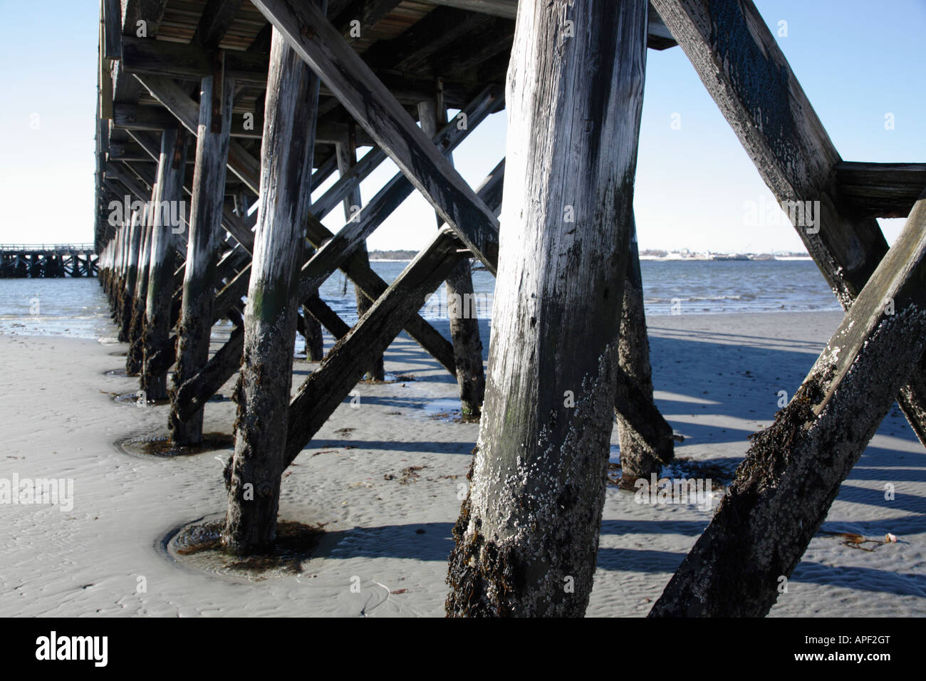 Fort Foster Park During The Winter Months Located In Kittery Maine