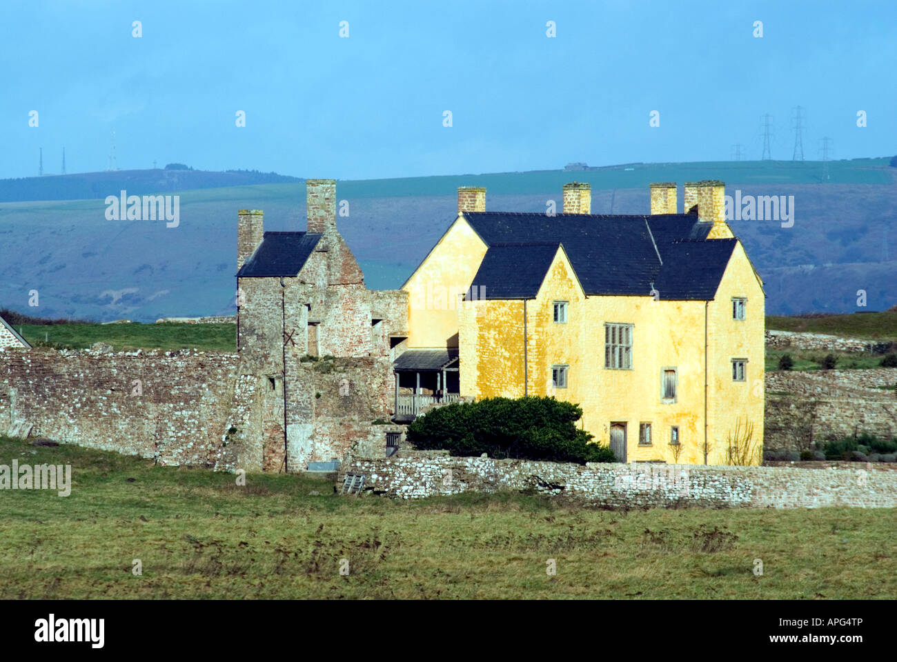 Sker House, Porthcawl, South Wales, UK Stock Photo, Royalty