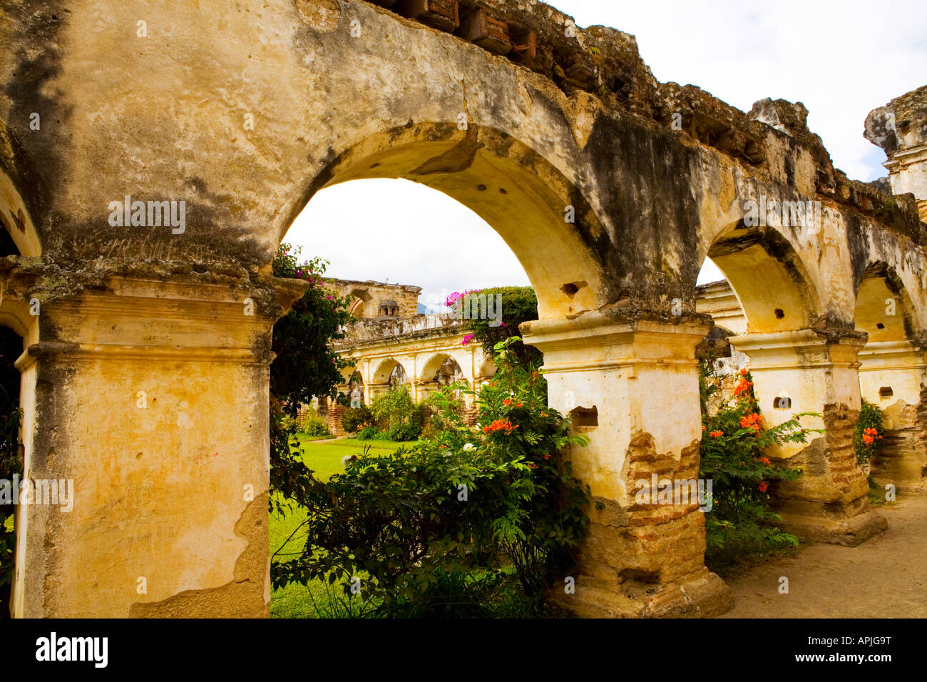 Santa Clara Ruin Antigua Guatemala Stock Photo, Royalty Free Image