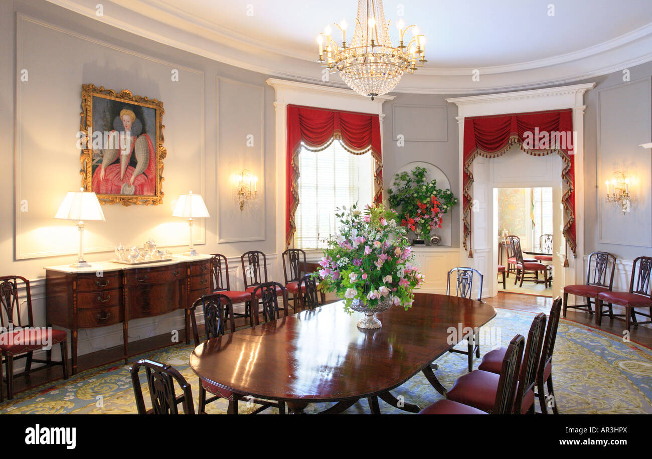 dining room, executive mansion, richmond, virginia, usa stock dining room, executive mansion, richmond, virginia, usa stock