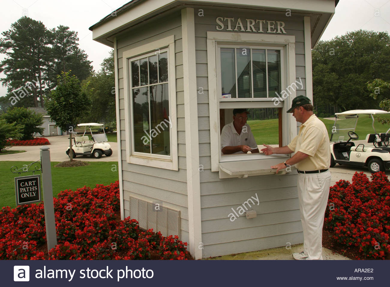 Portsmouth Virginia Bide A Wee Golf Club starter shack Stock Photo, Royalty Free Image 1549025