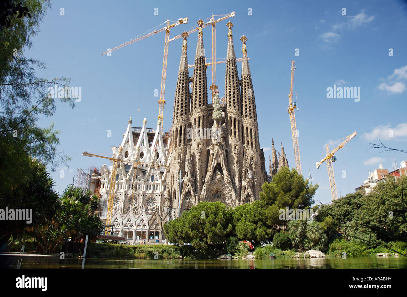 La Sagrada Familia Nativity facade from