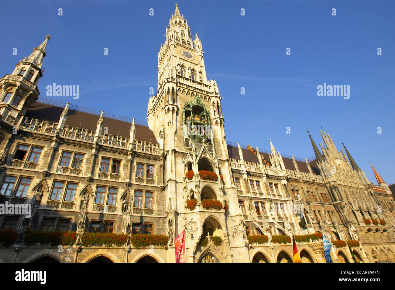 Glockenspiel, Marienplatz, Munich, Germany Stock Photo, Royalty Free