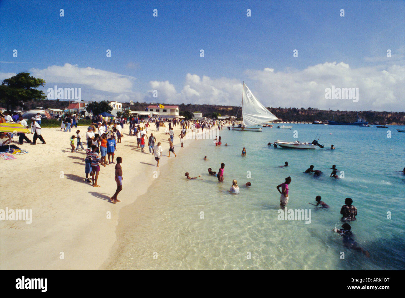 Sandy Ground Anguilla British West Indies Grainy Sandy Ground Anguilla British West Indies Grainy