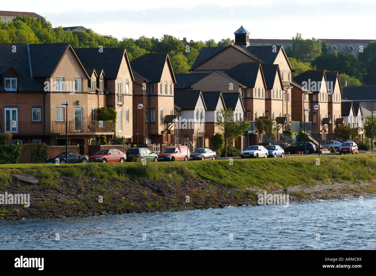 Waterfront Housing Penarth Marina Stock Photo, Royalty Free Image