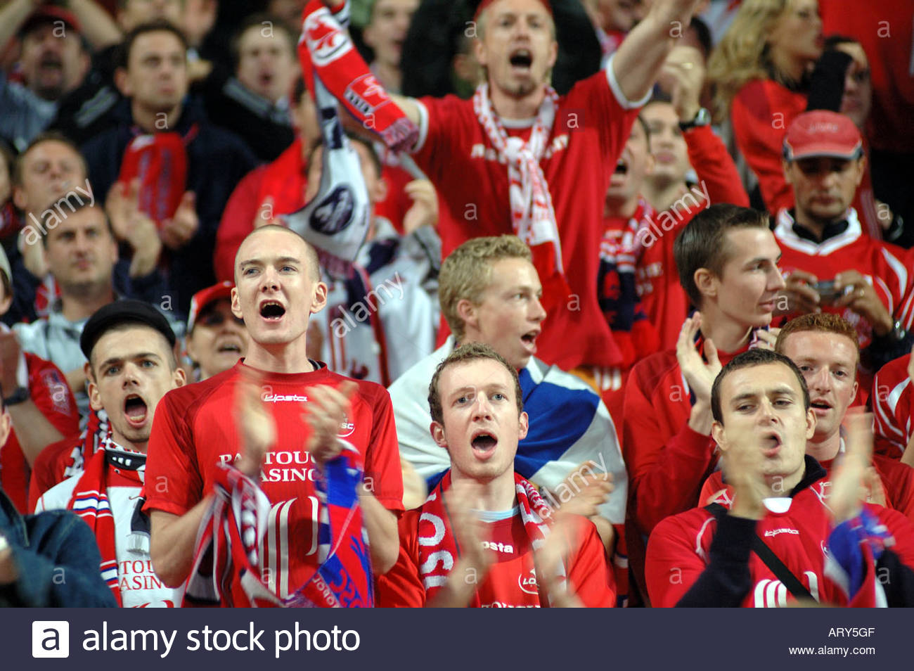 Champions League Group Match Lille LOSC Vs. AC Milan. Lille LOSC Fans ...