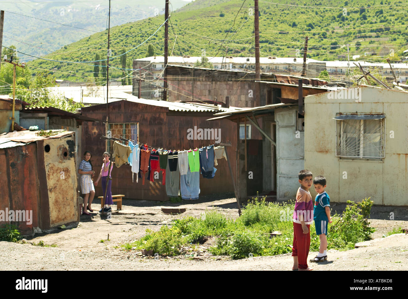 armenia vanadzor children outside shipping containers turned into armenia vanadzor children outside shipping containers turned into