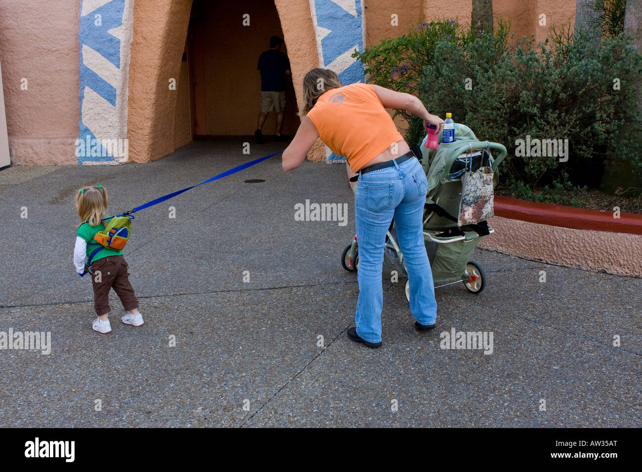 Child on Leash for Safety Stock Photo, Royalty Free Image 16450127 Alamy
