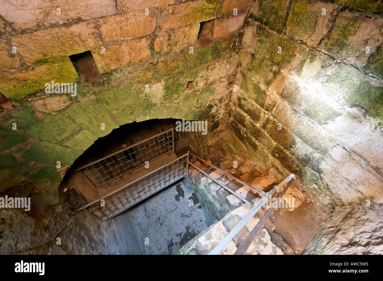 Israel Jerusalem The Pool of Bethesda the Roman cistern Stock Photo