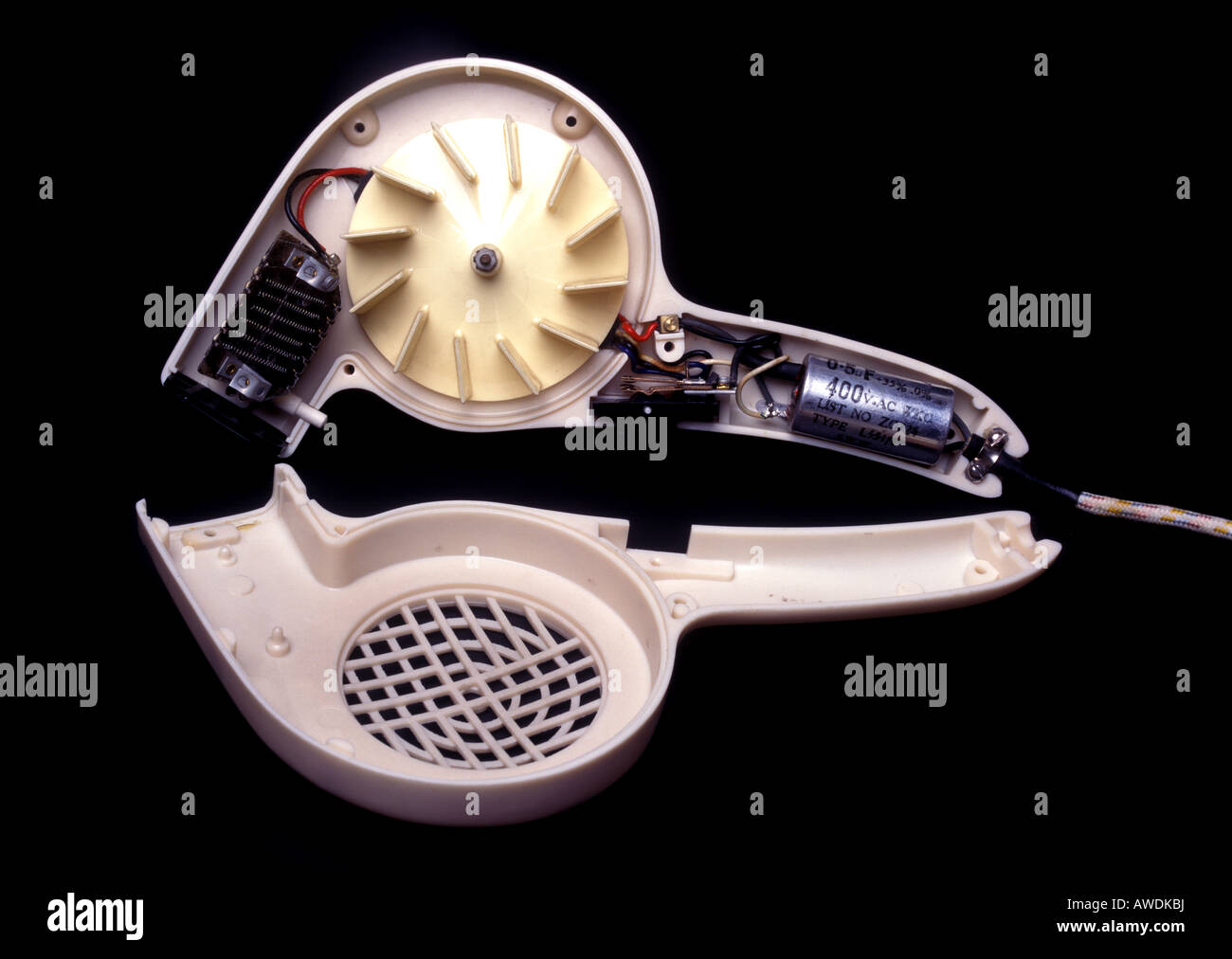 Inside a hairdryer Stock Photo, Royalty Free Image 16548917 Alamy