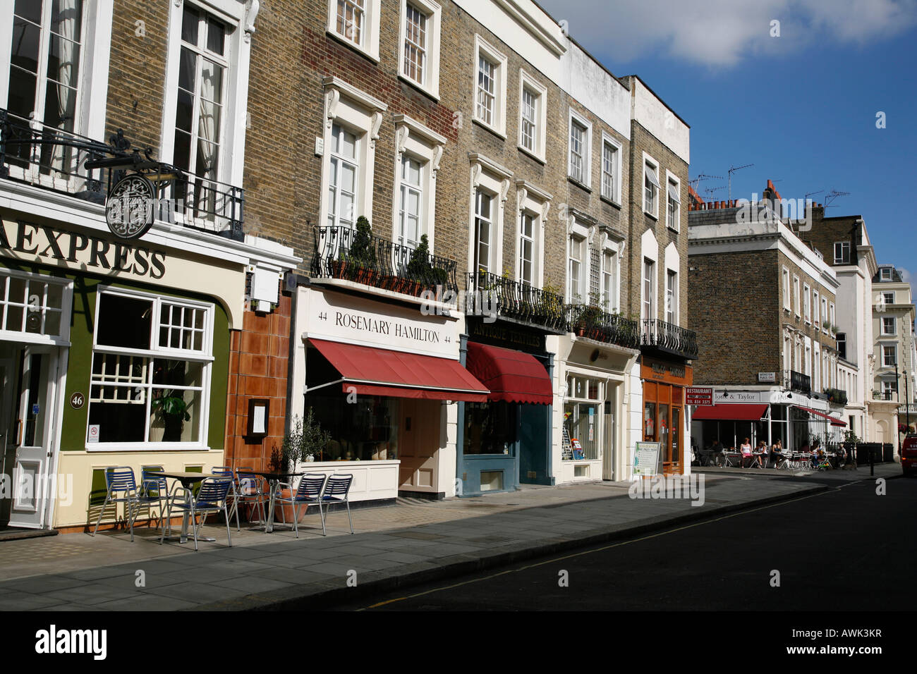 Moreton Street in Pimlico, London Stock Photo, Royalty Free Image