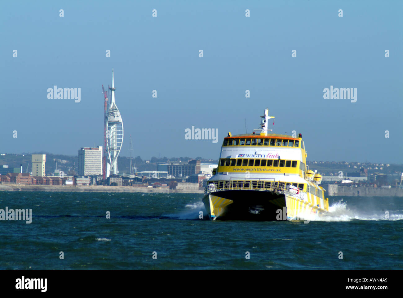 Isle Of Wight To Portsmouth Wightlink FastCat Our Lady Helena And The