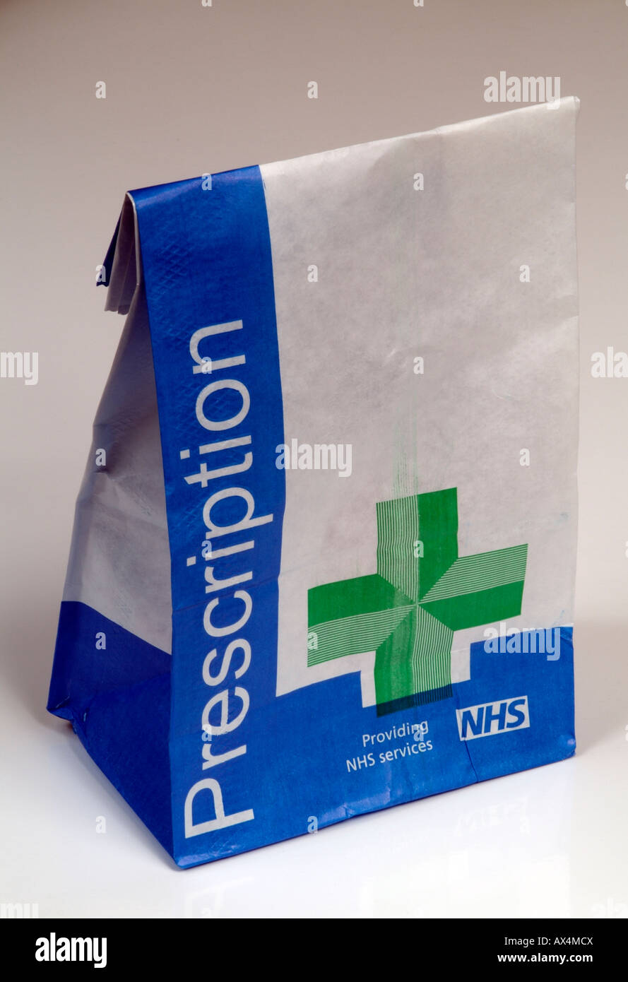 NHS Prescription Paper Bag Stock Photo, Royalty Free Image 16728025