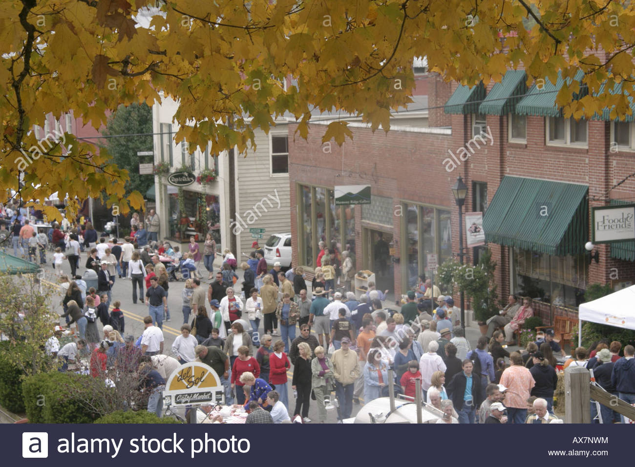 West Virginia Lewisburg Taste of Our Towns Stock Photo, Royalty Free
