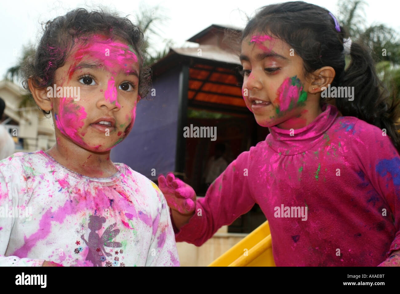 2 indian girls playing 8