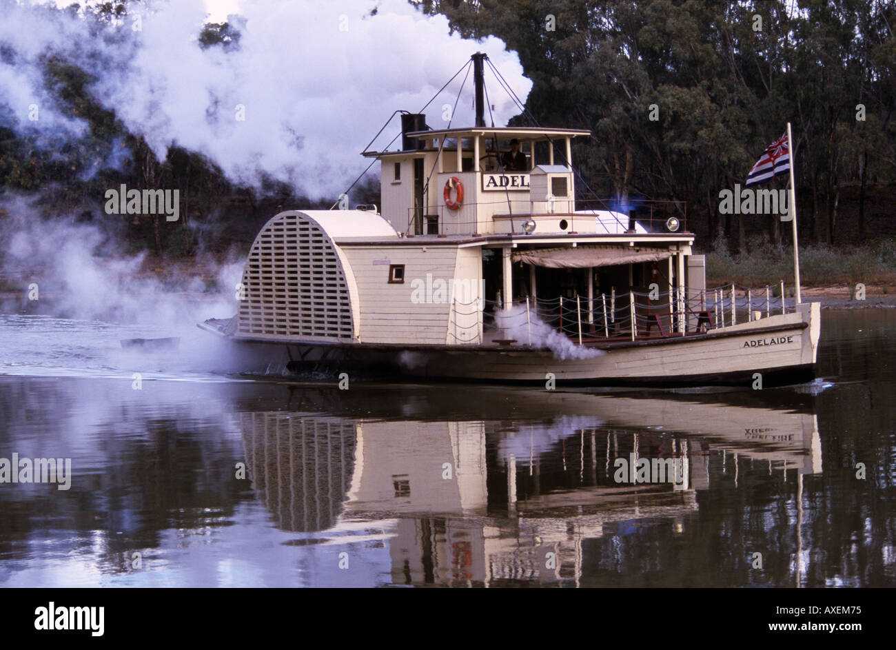 Paddle steamers "Murray River" Australia Horizontal Stock Photo