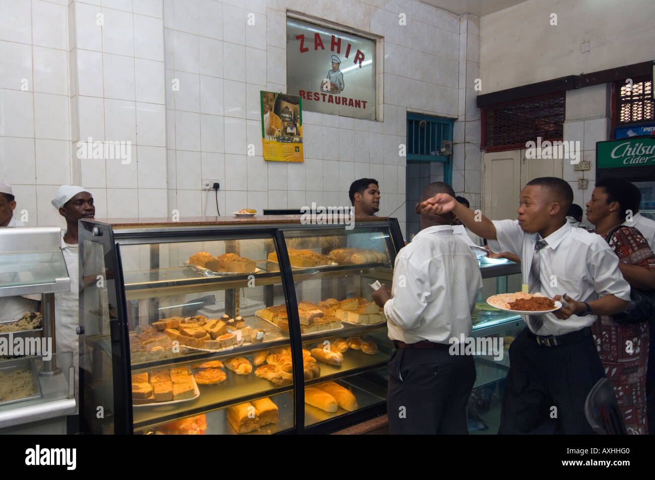 Tanzania Dar es Salaam restaurant Stock Photo, Royalty Free Image