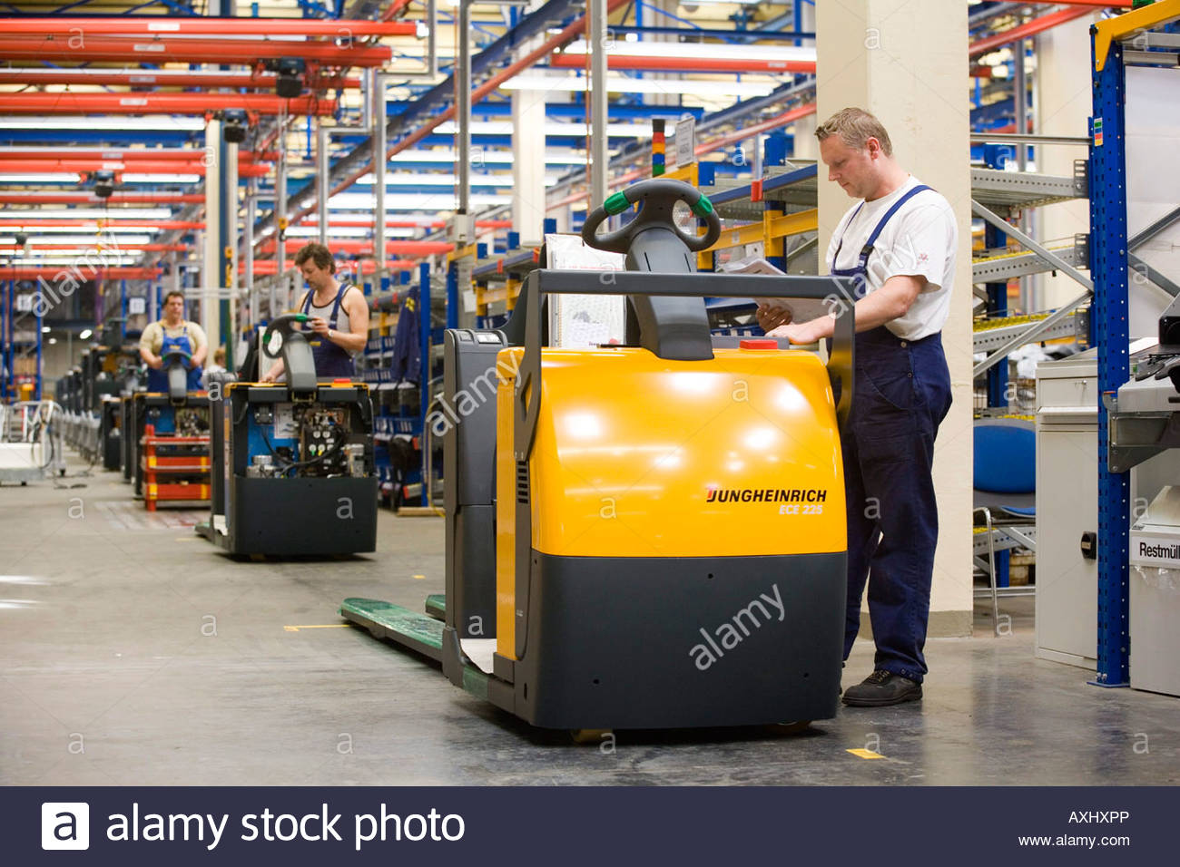 Jungheinrich AG, Germany production of forklift trucks Stock Photo
