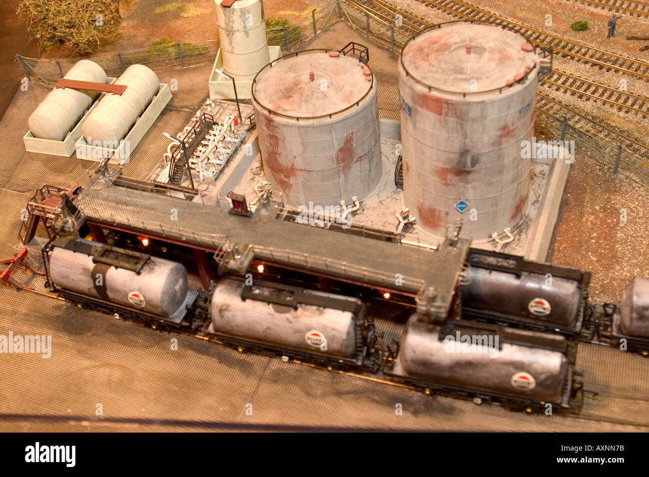 model railway oil refinery Stock Photo, Royalty Free Image 5513594 Alamy