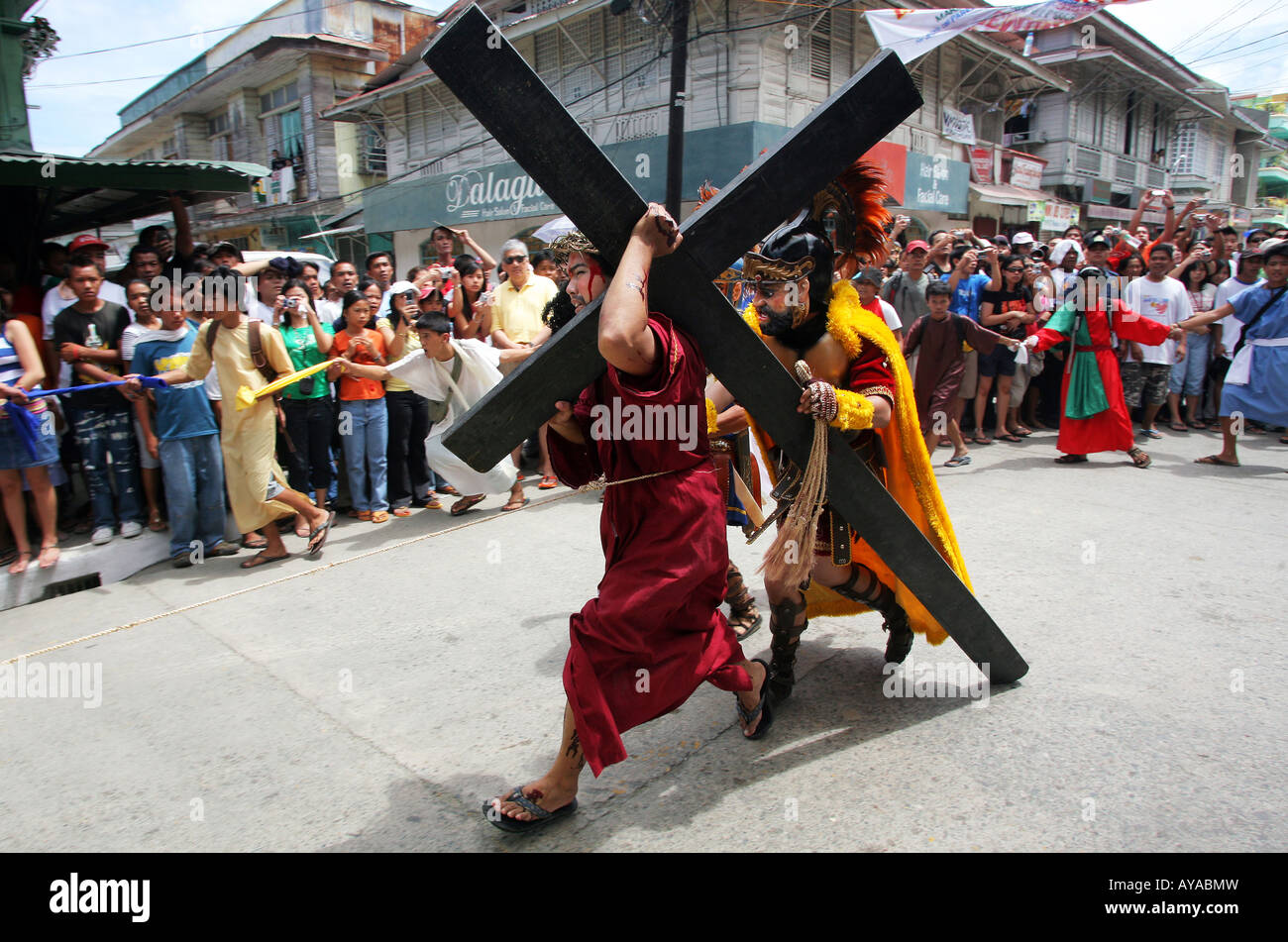 Philippines, easter procession at Moriones Festival on Good Friday