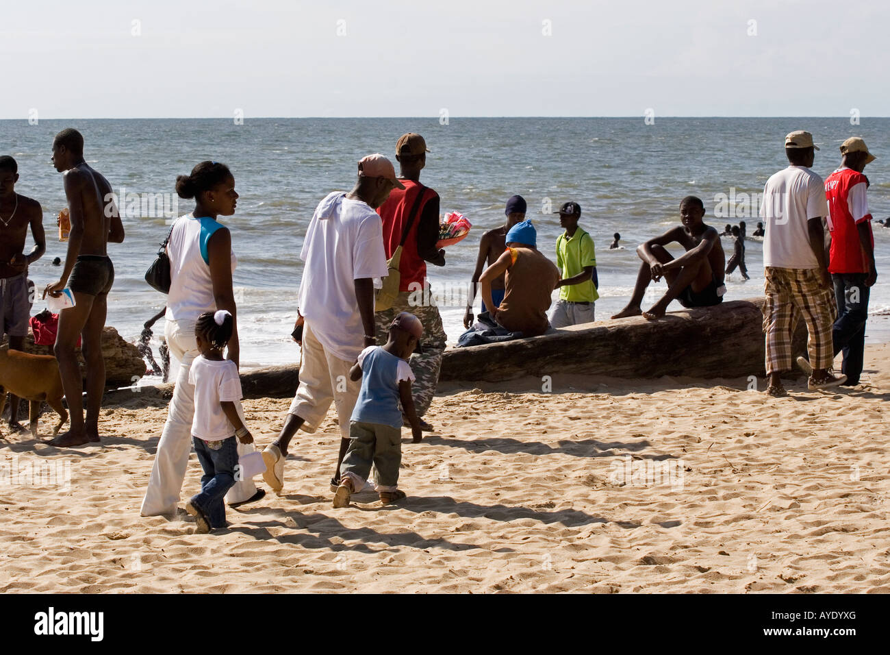 One of the main beach sites in Libreville, Gabon being enjoyed by the ...