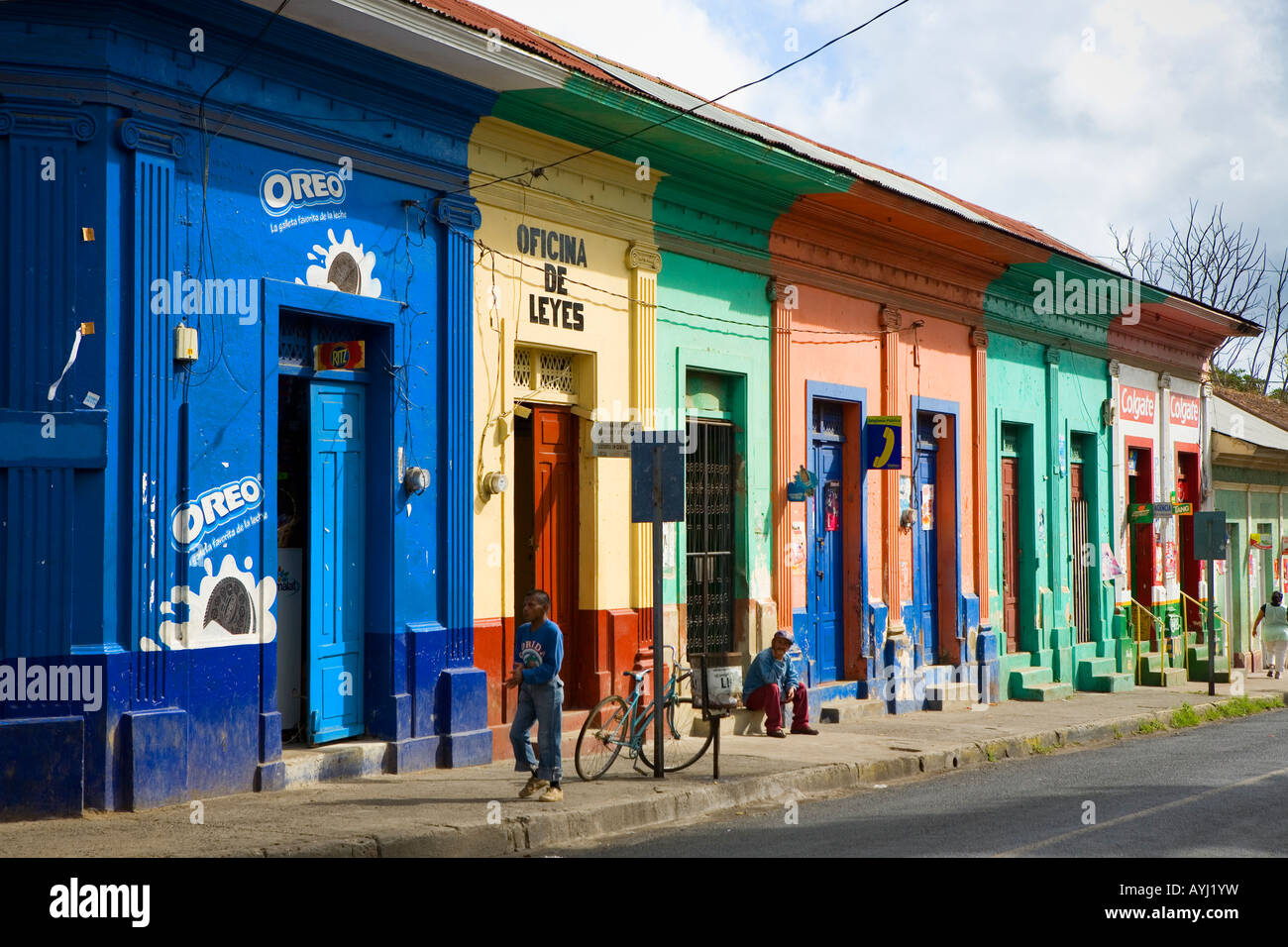Architecture San Marcos Pueblos Blancos Nicaragua Stock Photo, Royalty
