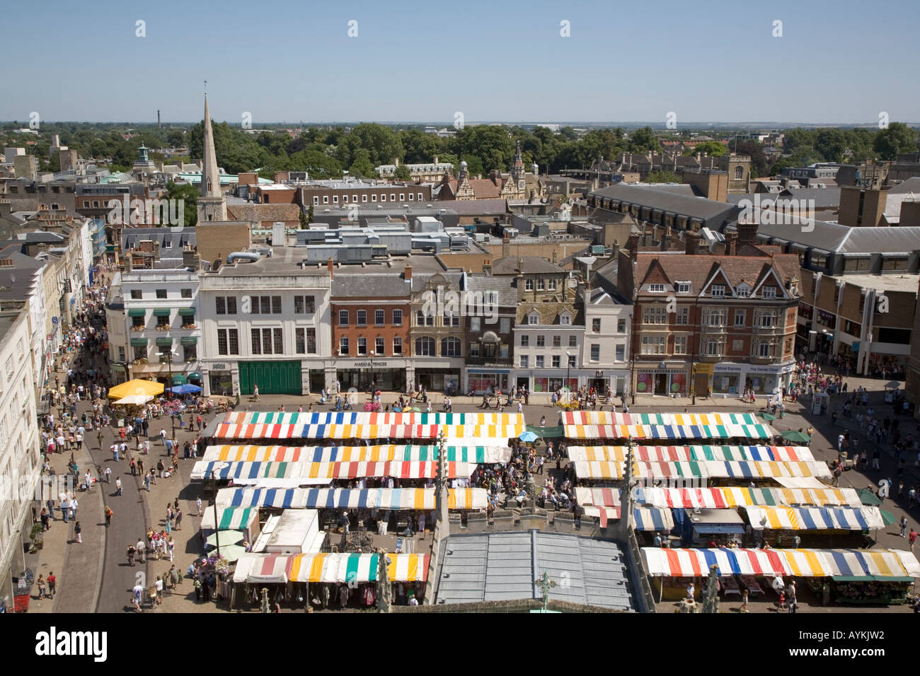 Market Hill Cambridge England Stock Photo, Royalty Free Image 9789713