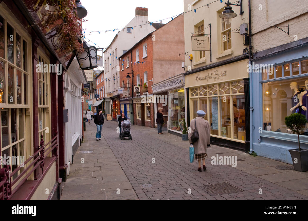 Church Street Hereford Herefordshire England EU UK a narrow Stock Photo