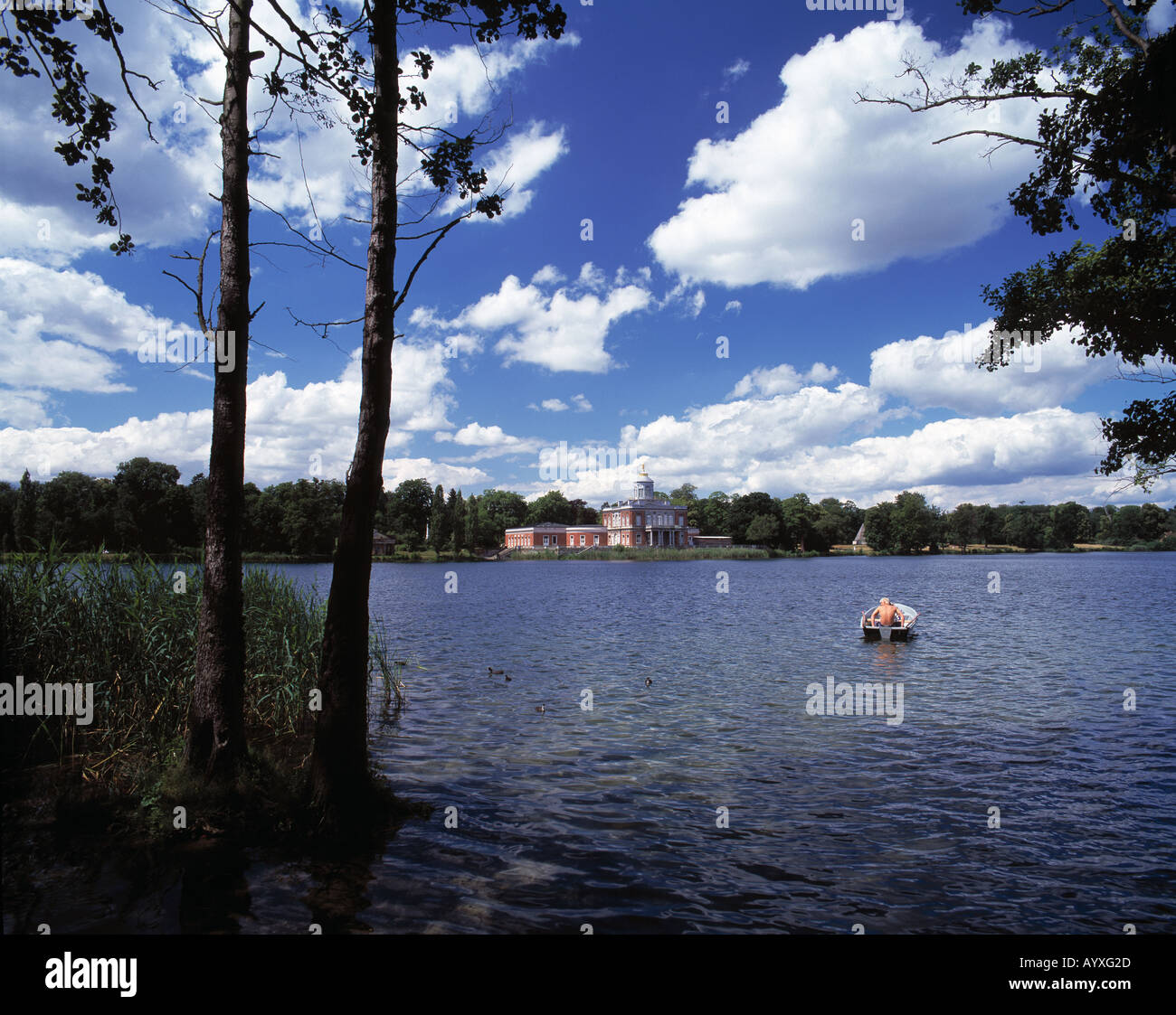 Heiliger See Mit Marmorpalais Seelandschaft Potsdam Havel