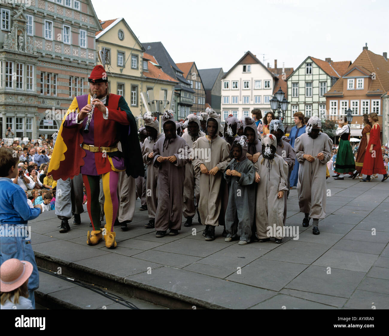 Marktplatz, Rattenfaenger Von Hameln, Rattenfaengerschauspiel