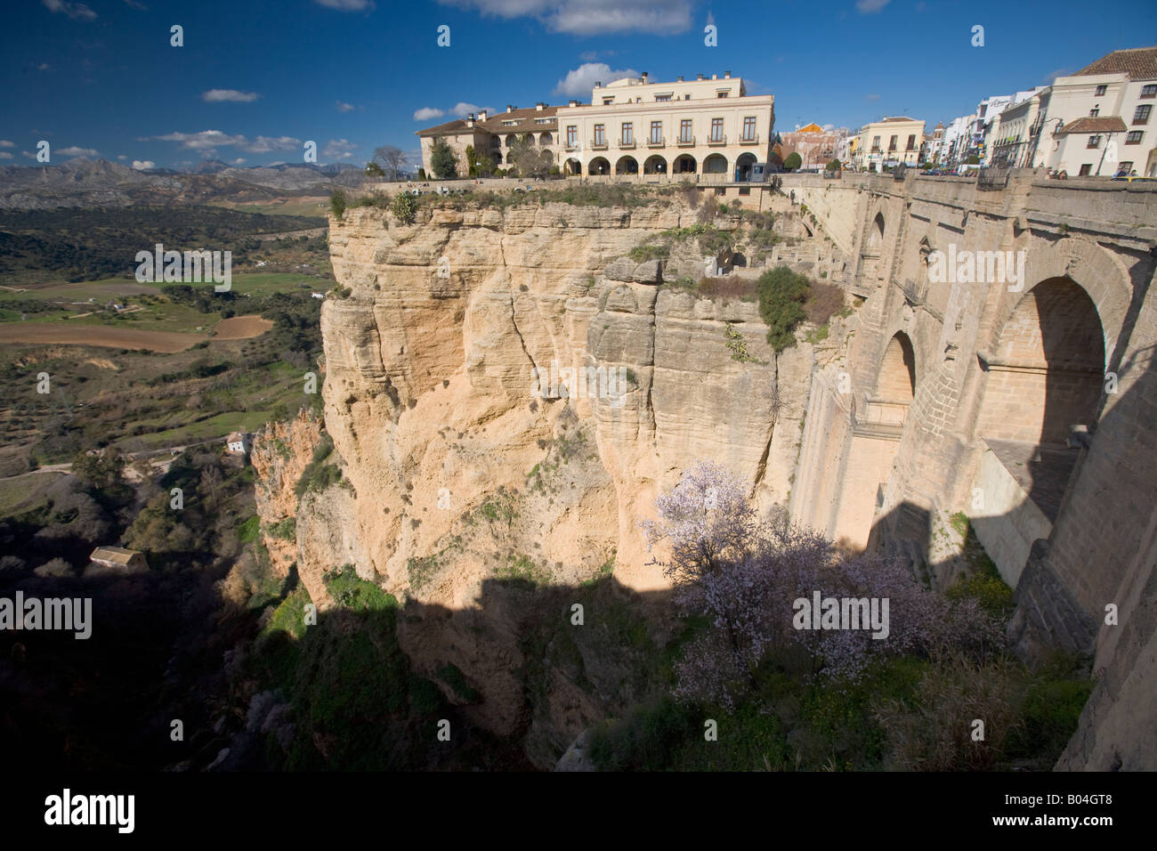 Puente Nuevo Spanning El Tajo Gorge And Rio Guadalevin River With The