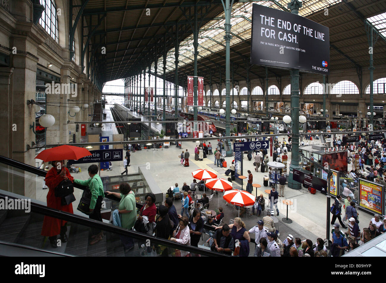 Gare Du Nord Train Station Paris France Stock Photo Alamy