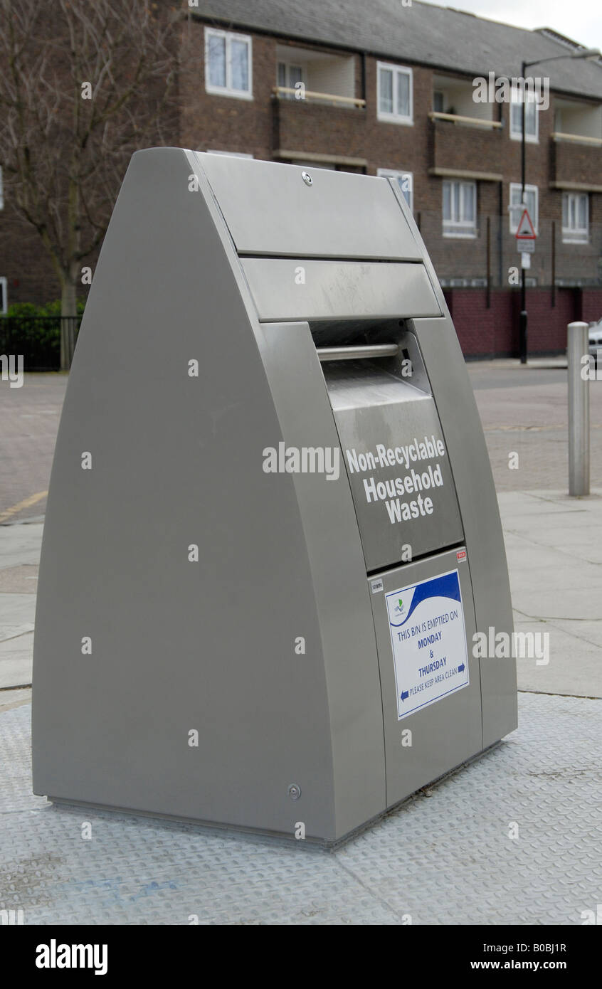 Community waste management Iceberg underground refuse collection Stock