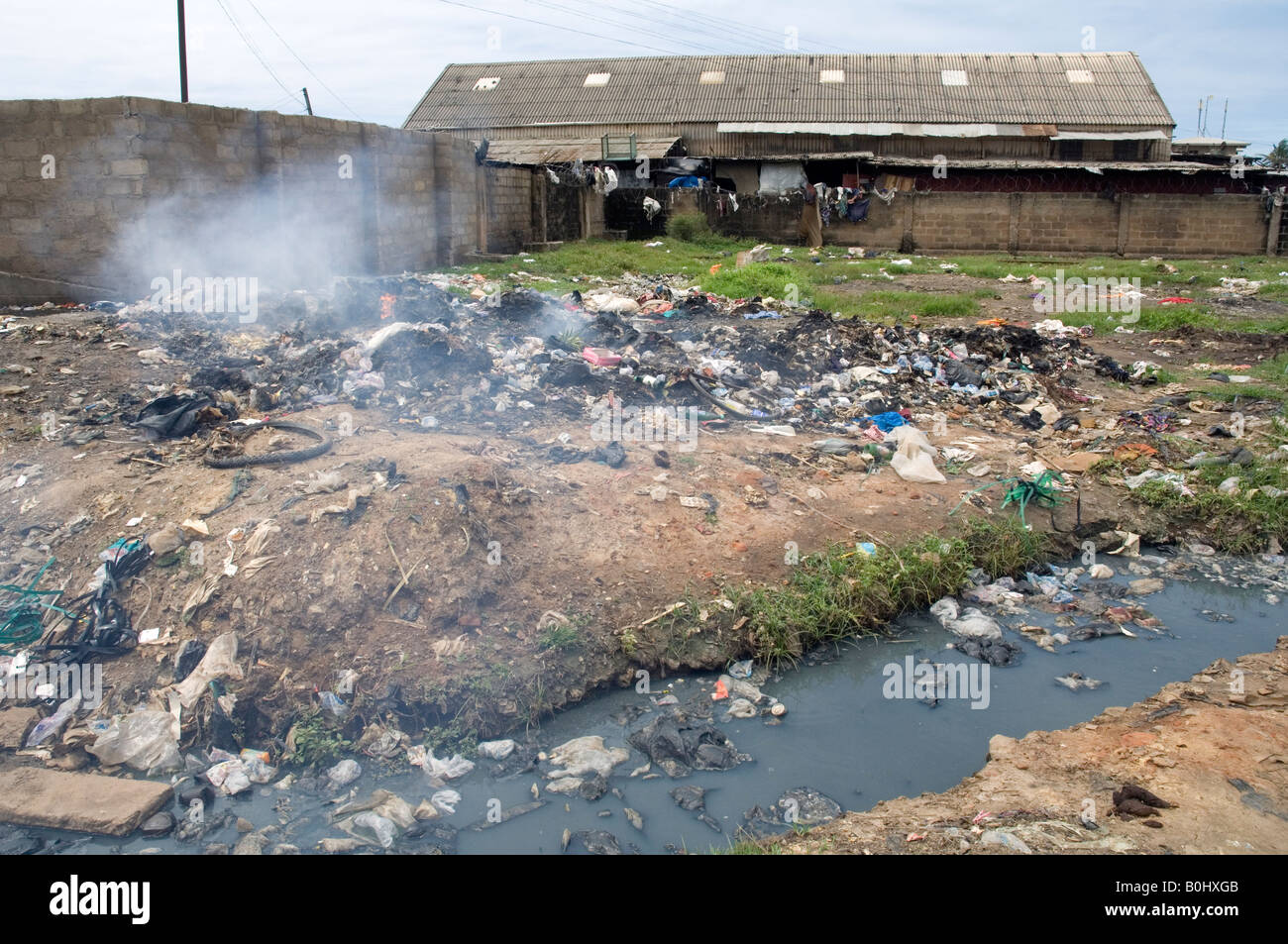 Urban waste pollution in Accra, Ghana Stock Photo 17604395 Alamy