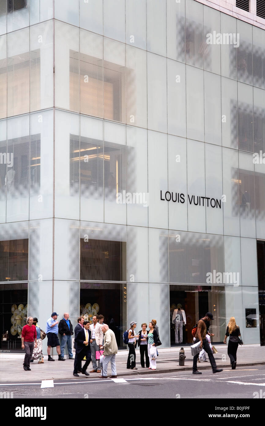 Louis Vuitton store on 5th Avenue Midtown Manhattan New York City New Stock Photo, Royalty Free ...