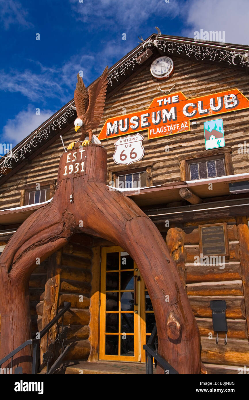 The Museum Club Historic Route 66 Flagstaff Arizona USA Stockfoto