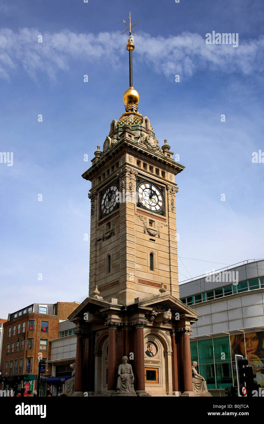 Jubilee Clock Tower Queen Victorias Silver Jubilee North Street Stock