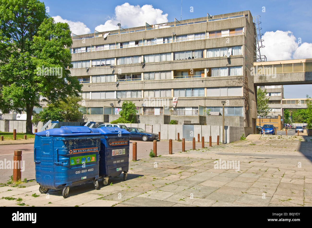 A view on the infamous Ferrier estate in Kidbrooke, London, with Stock