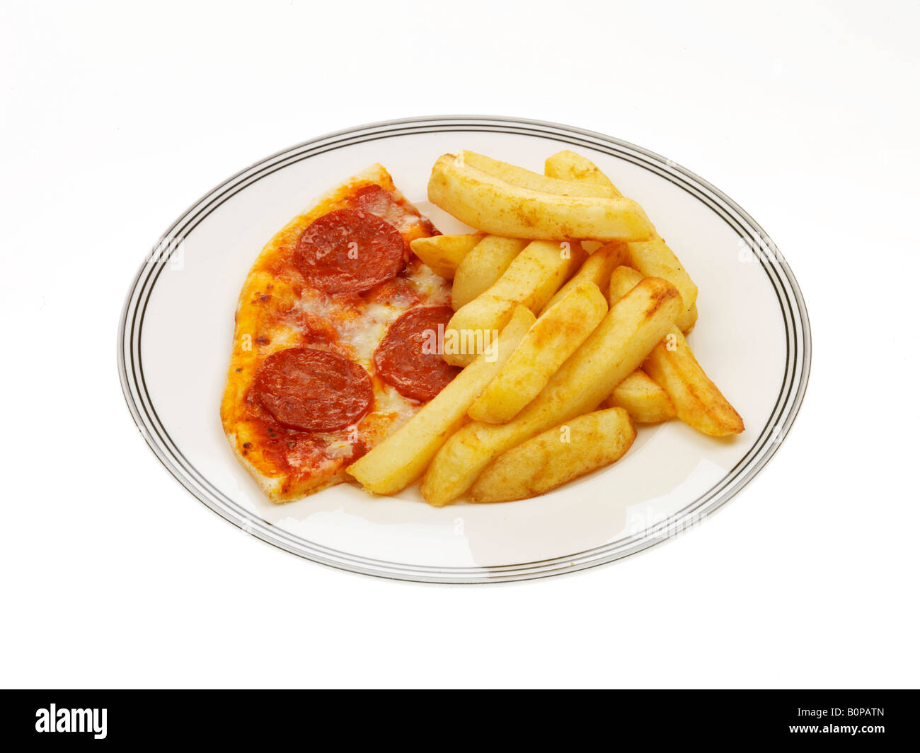 Pizza And Chips Stock Photo, Royalty Free Image 17701845 Alamy