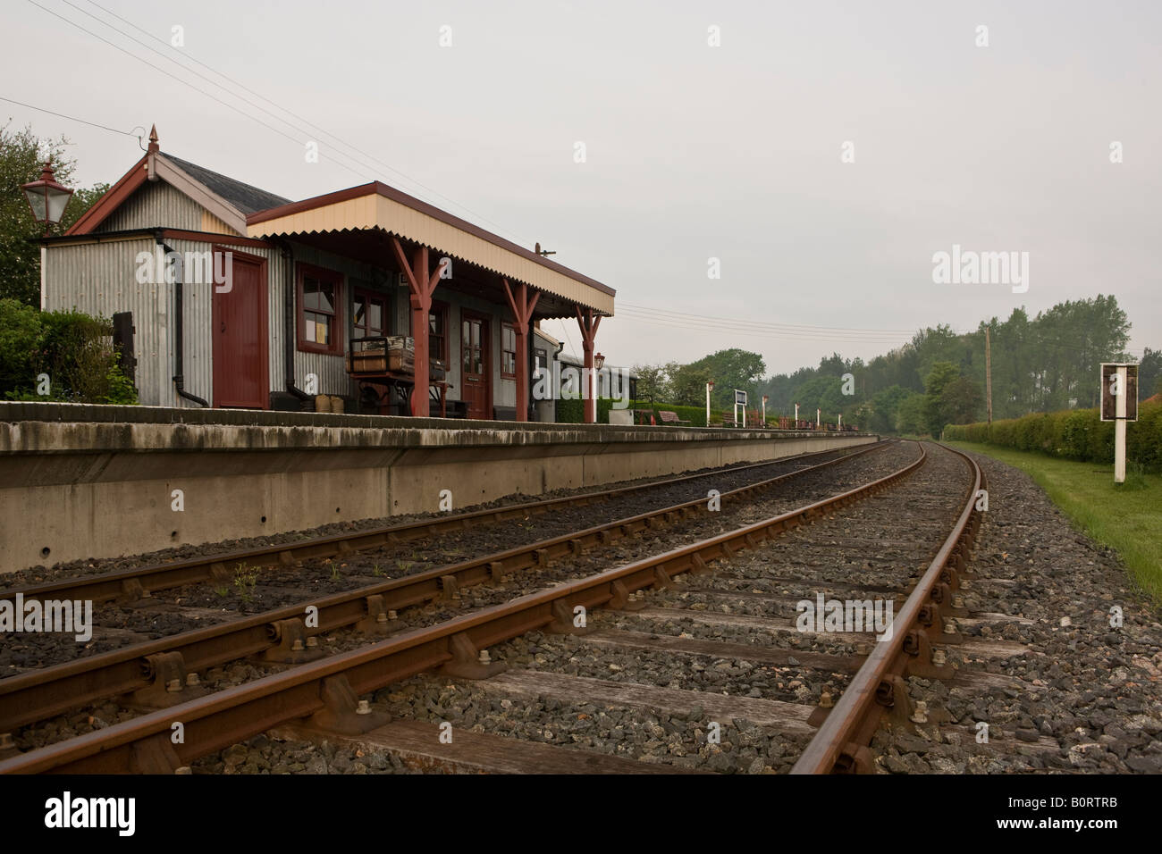 Kent & East Sussex Railway Bodiam Station Stock Photo, Royalty Free