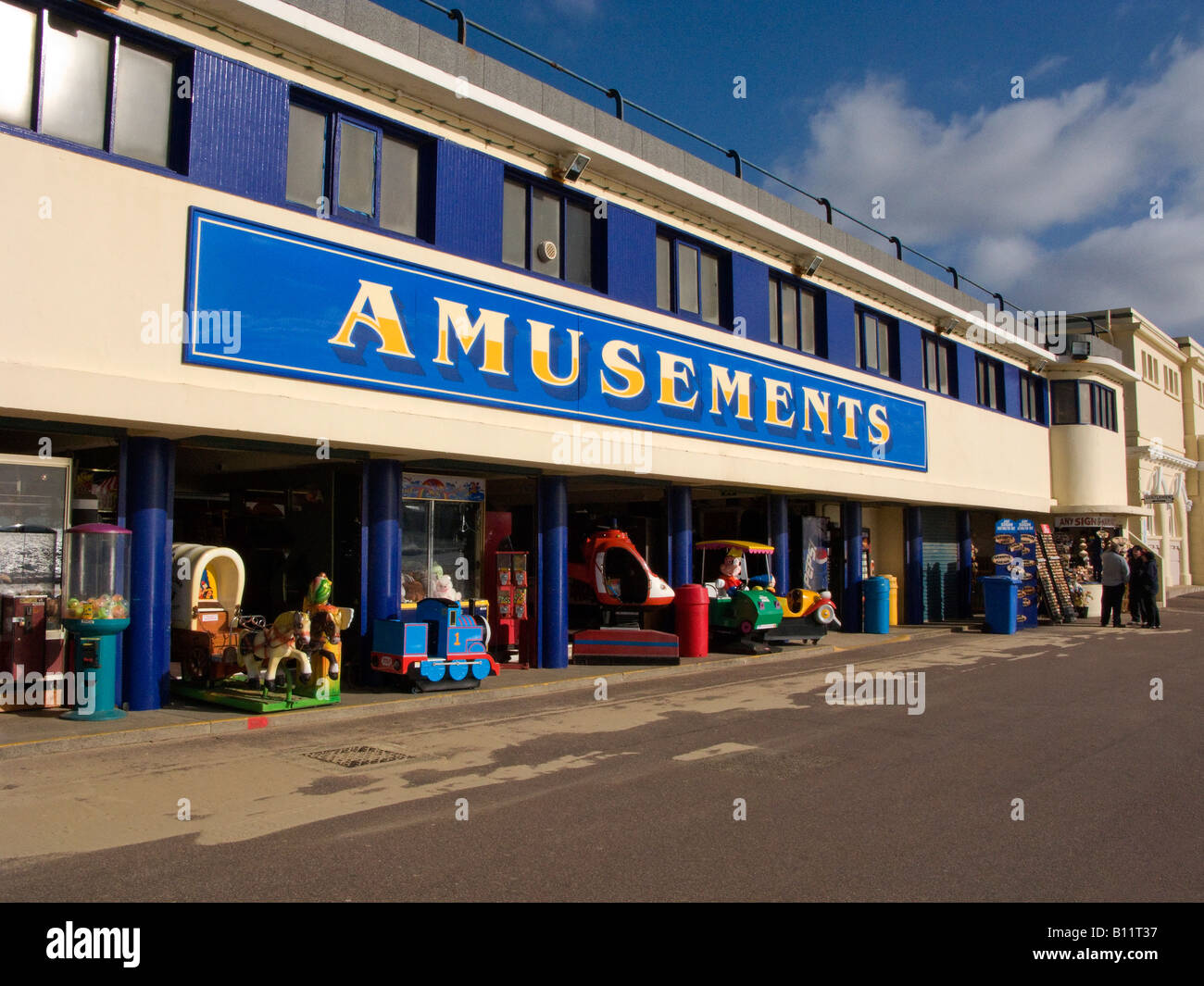 Amusements Arcade on Bournemouth Promenade, Dorset, UK Stock Photo, Royalty Free Image 17865883