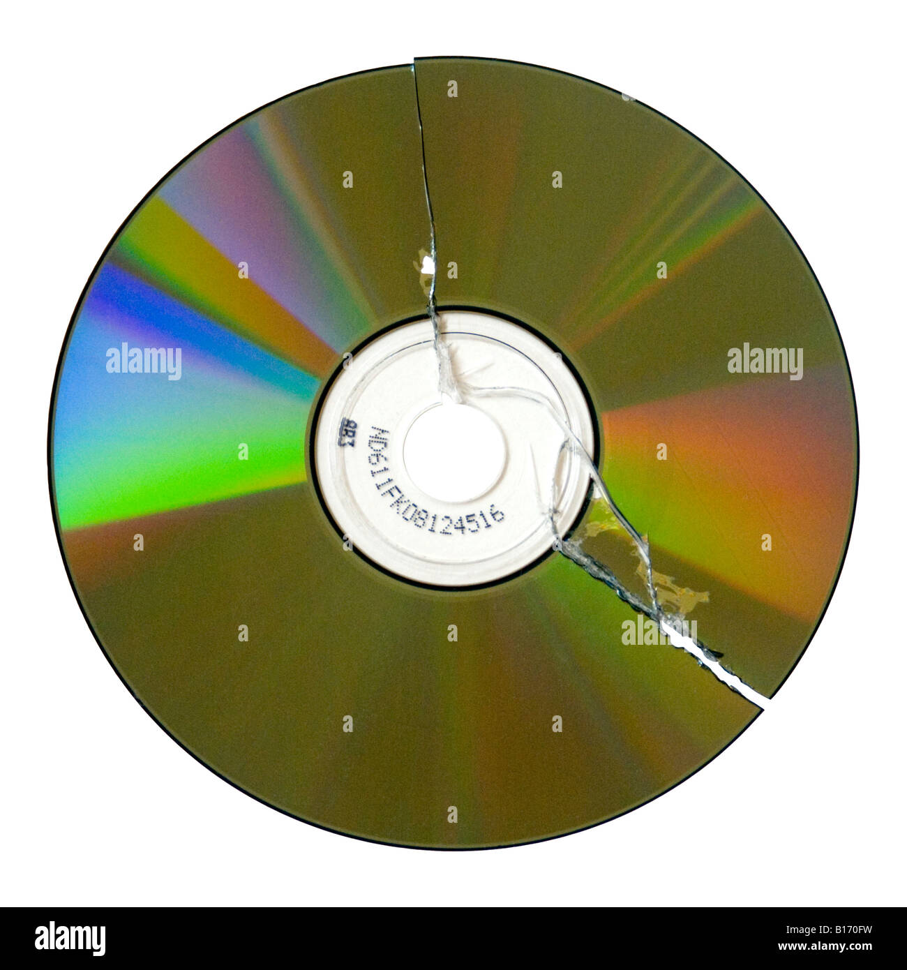 Cracked DVD Stock Photo, Royalty Free Image 17979133 Alamy